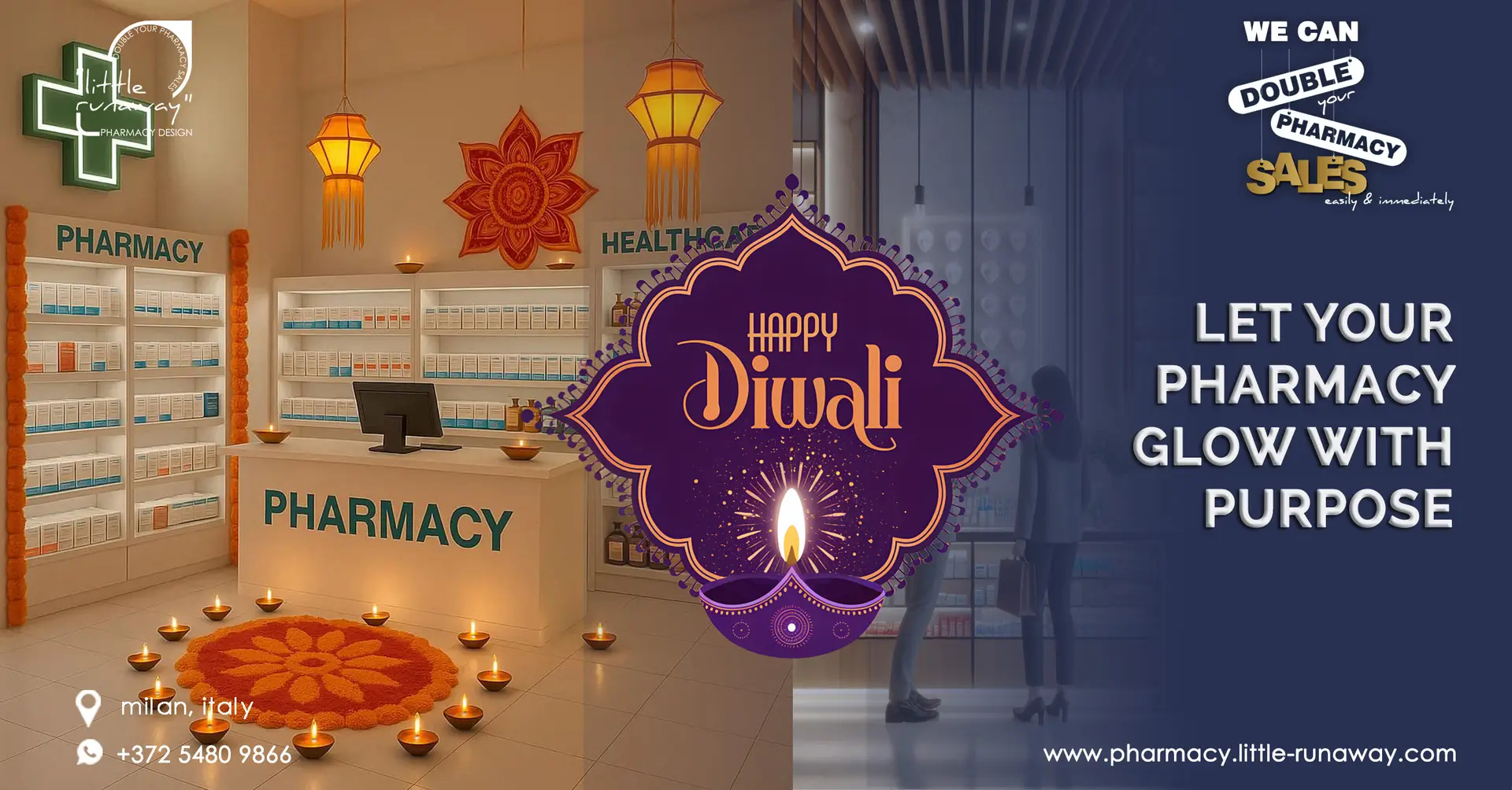 Diwali Pharmacy Decoration Little Runaway Pharmacy