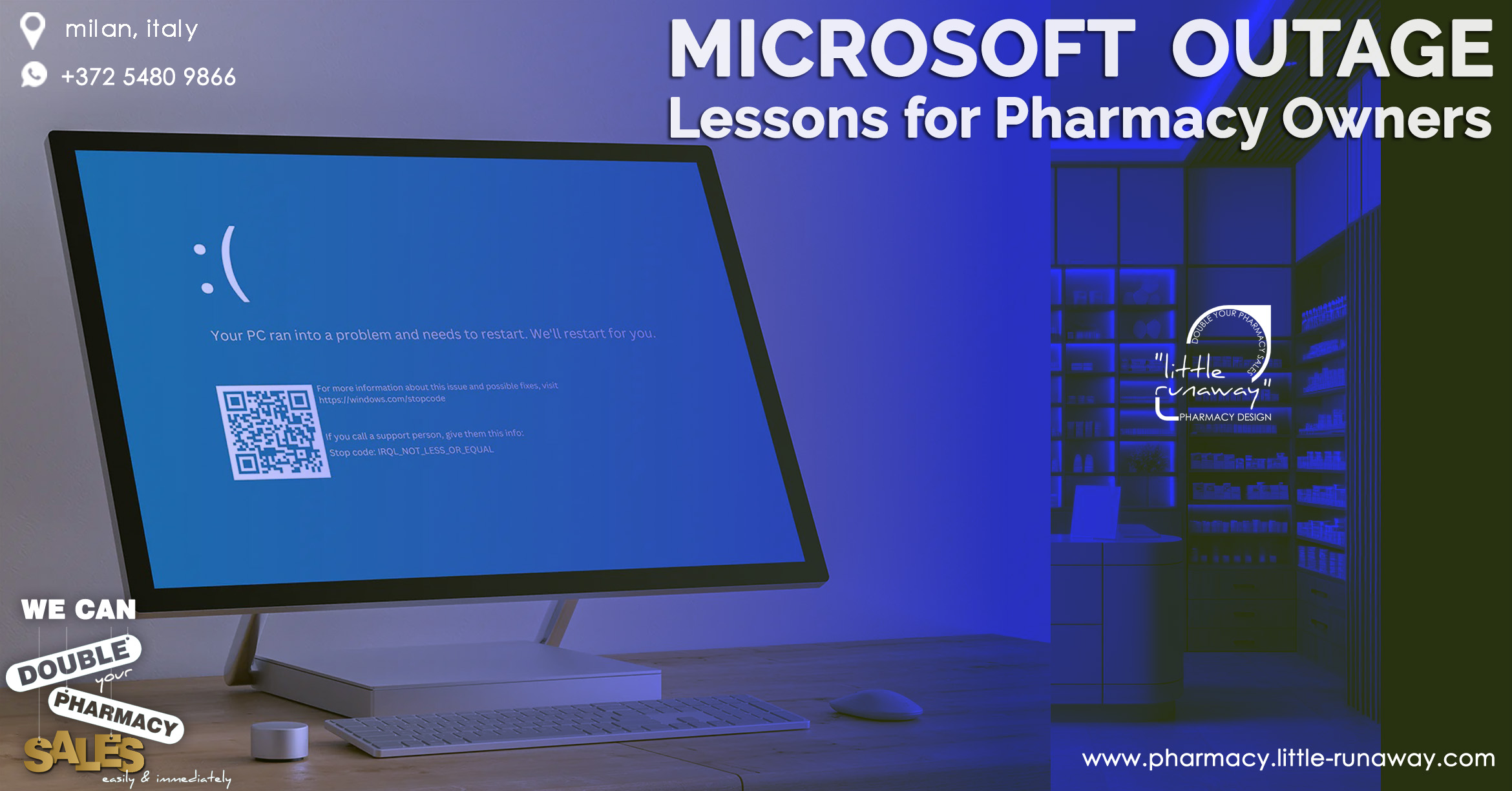 Microsoft Blue screen pharmacy